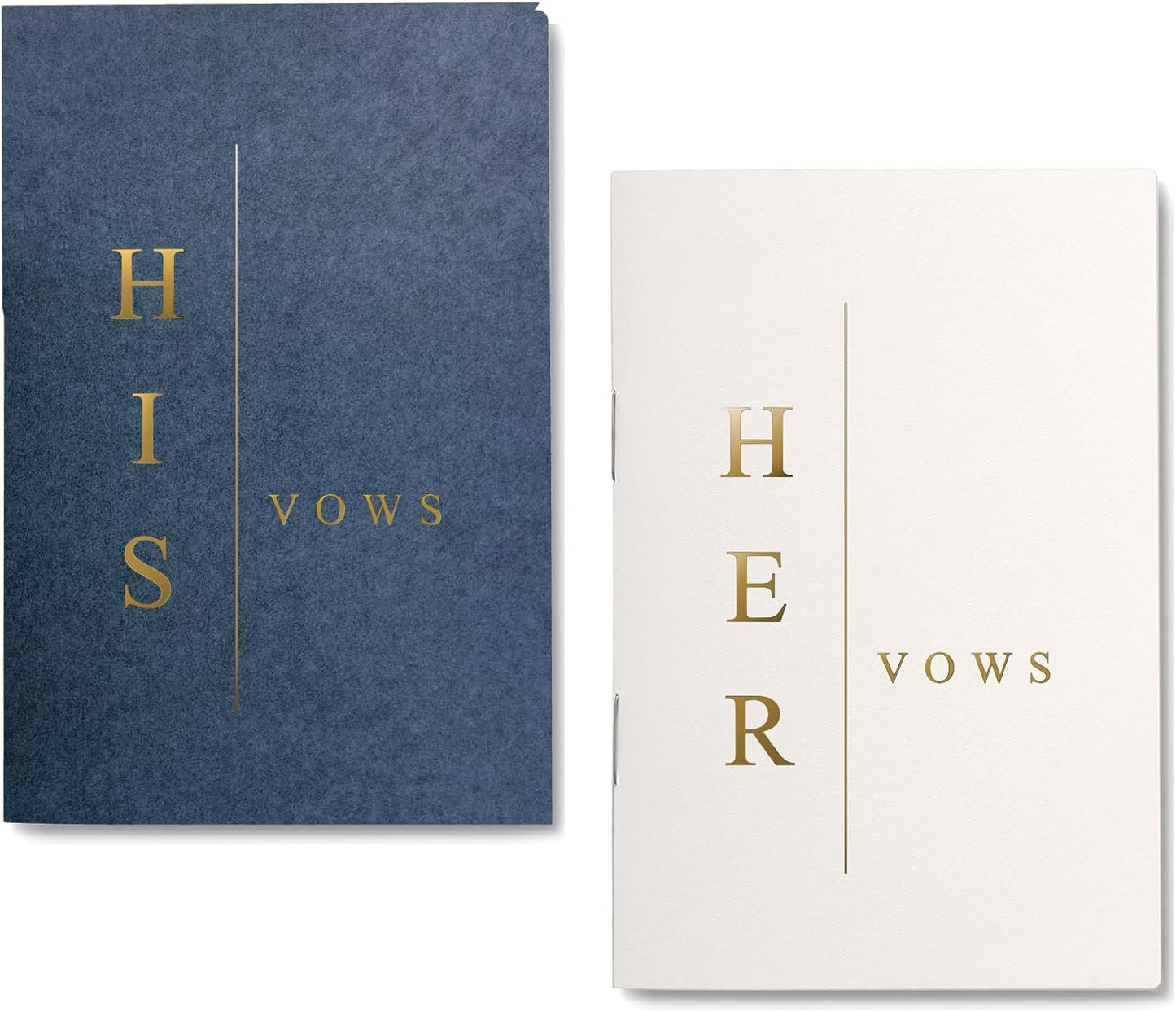 GroomBrideGifts Wedding Vow Book for His and Hers, Soft Touch, Perfectly Sized Bride and Groom Vow Books, Wedding Essentials, Wedding Registry Ideas, His and Hers Gifts