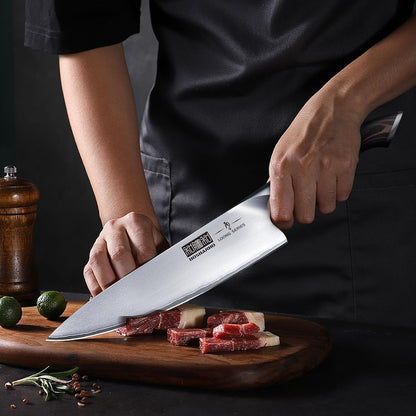 Knife Set with Magnetic Knife Holder, 6 Pieces Japanese High Carbon Stainless Steel Kitchen Knife Sets, Ultra Sharp Professional Chef Knives Sets