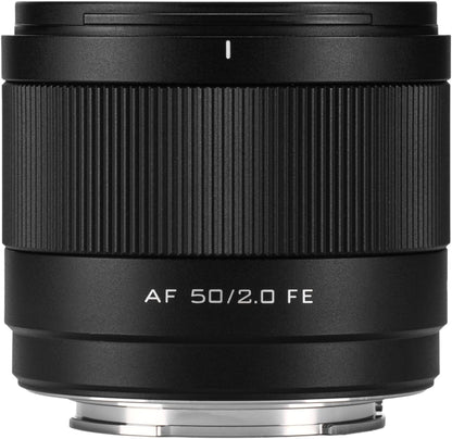 VILTROX 50mm f2.0 FE, 50mm f/2.0 e-Mount Full Frame Camera Lens Ultra Wide Angle Auto Focus Lens for Sony a7CR a7C a7CII a6700 ZV-E100 a6400 a6600 a7III a7IV