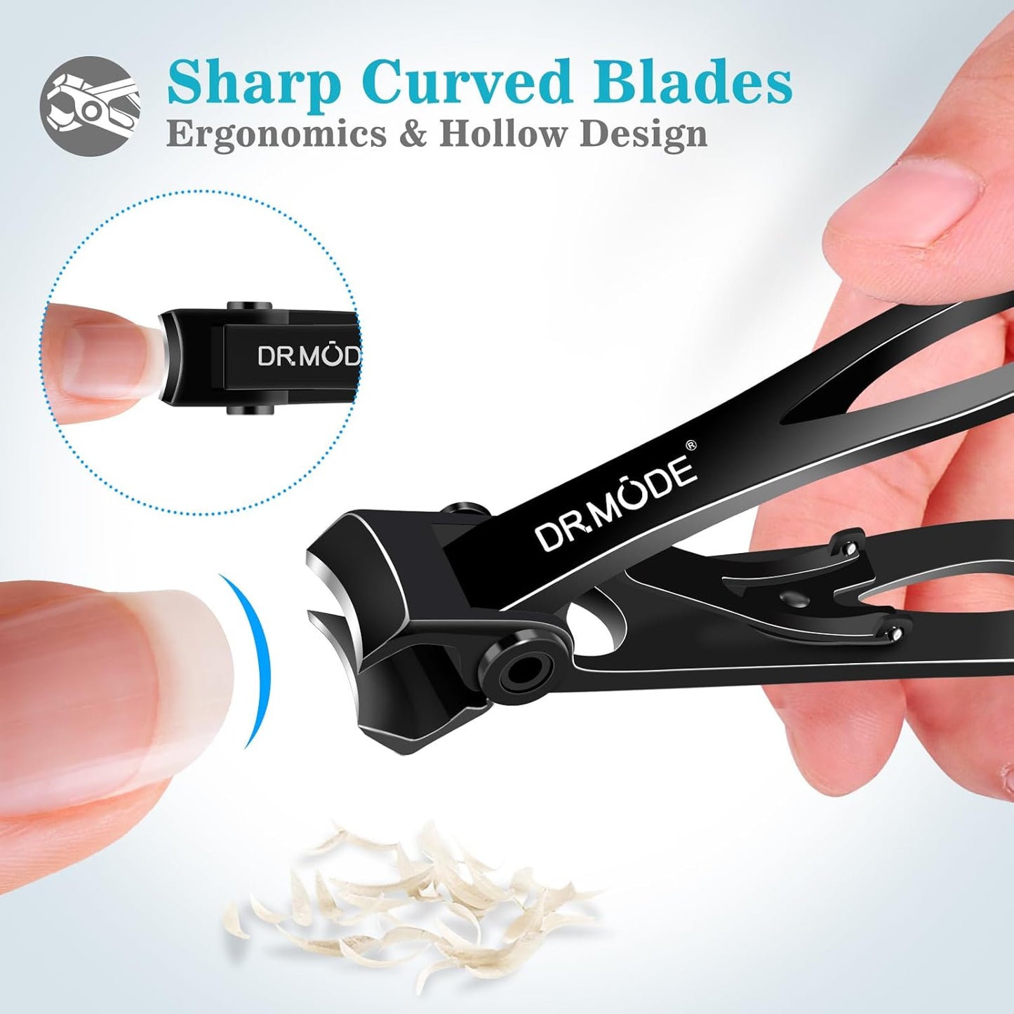 Nail Clippers for Men Thick Nails -DRMODE Heavy Duty Large Toenail Clippers for Thick Nails with Wide Jaw Opening, Ultra Sharp Stainless Steel Finger Nail Clippers Cutter for Tough Nails,Seniors,Adult