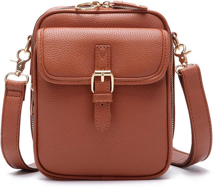 Lexiyat Crossbody Purses for Women Trendy Cell Phone Bag Leather Shoulder Handbags with Card Slots