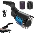 Electric Grill Brush, High Torque Grill Brush with 3-Speed Modes | 20kg Max Torque BBQ Cleaner Safe for Porcelain Cast Iron Stainless Steel, Reinforced Steel Bristles, Type-C Rechargeable