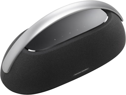 Harman Kardon Go + Play 3 - Portable Bluetooth Speaker with Aluminum Handle & USB Charging Port - Black