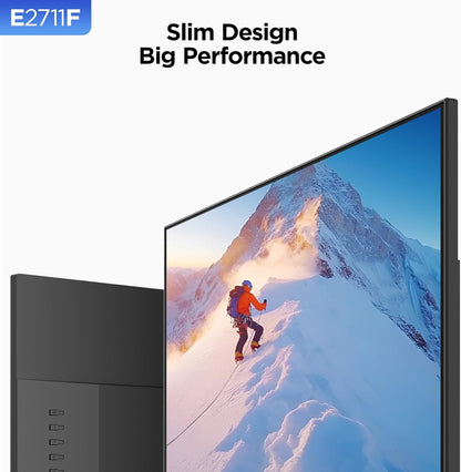 KOORUI 27 inch Gaming Monitor, QHD (2560 x 1440) R1500 180Hz Curved Monitors, AdaptiveSync with 1ms, VESA Compatible, HDR10, 1 x Display Port 1.4 & 2 x HDMI 2.0, Eye Care 27E6QCA