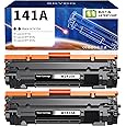 BAIINK 141X Toner Cartridge Black (with chip) Replacement for HP 141A W1410A 141X W1410X Compatible with Pro M110w MFP M140w M139 (1 Black)