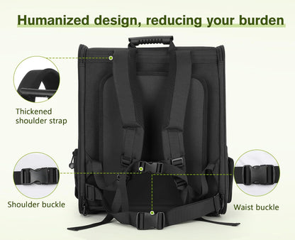 Pecute Pet Carrier Backpack, Dog Carrier Backpack Expandable with Breathable Mesh for Pets ＜6kg, Pet Backpack Carrier for Hiking Travel Camping Outdoor