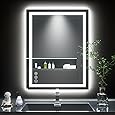 TETOTE 36 x 28 Bathroom LED Mirror Bedroom LED Mirror Fashion Style Vanity Makeup Mirror Dimmable Anti-Fog Wall Mounted Birthday Gift Housewarming Gift Wedding Gift