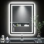 TETOTE 36 x 28 Bathroom LED Mirror Bedroom LED Mirror Fashion Style Vanity Makeup Mirror Dimmable Anti-Fog Wall Mounted Birthday Gift Housewarming Gift Wedding Gift