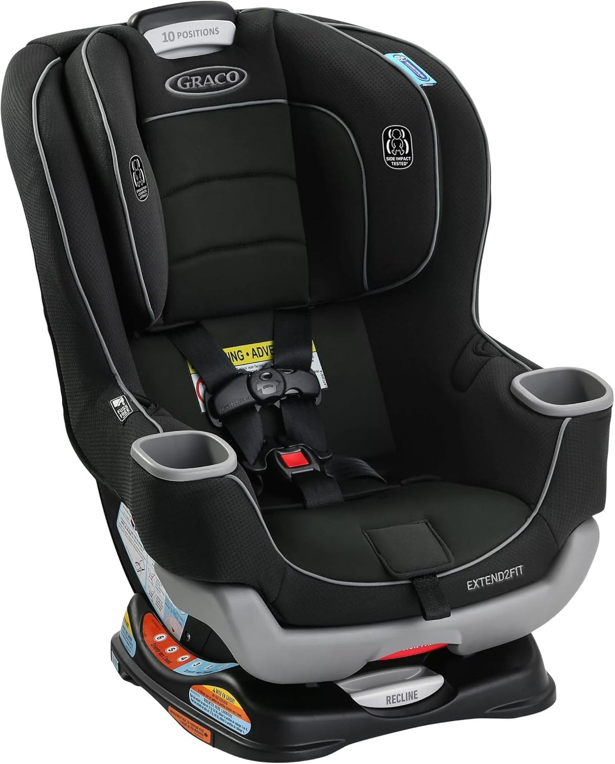 Graco Extend2Fit Convertible Car Seat, 2-in-1 Forward & Rear-Facing Baby Car Seat, 1.8-30 kg (4-65 lb), Titus