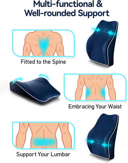 Purilite Select Ergonomic Lumbar Support Cushion