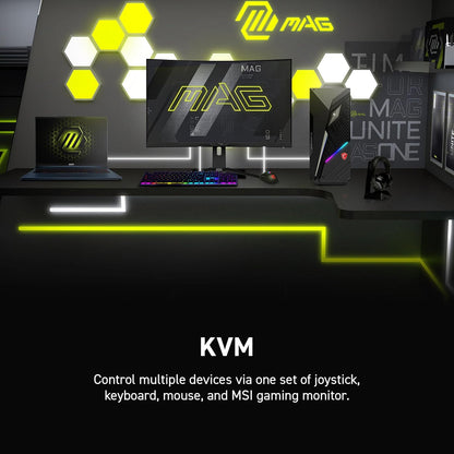 MSI Optix MAG342CQR 1500R Curvature 21:9 Aspect Ratio Narrow Bezel 1ms 3440x1440(UWQHD) 144Hz Refresh Rate Tilt/Swivel/Height/Pivot Adjustment 34" AMD Freesync Gaming Curved Monitor, Black, Pack of 1