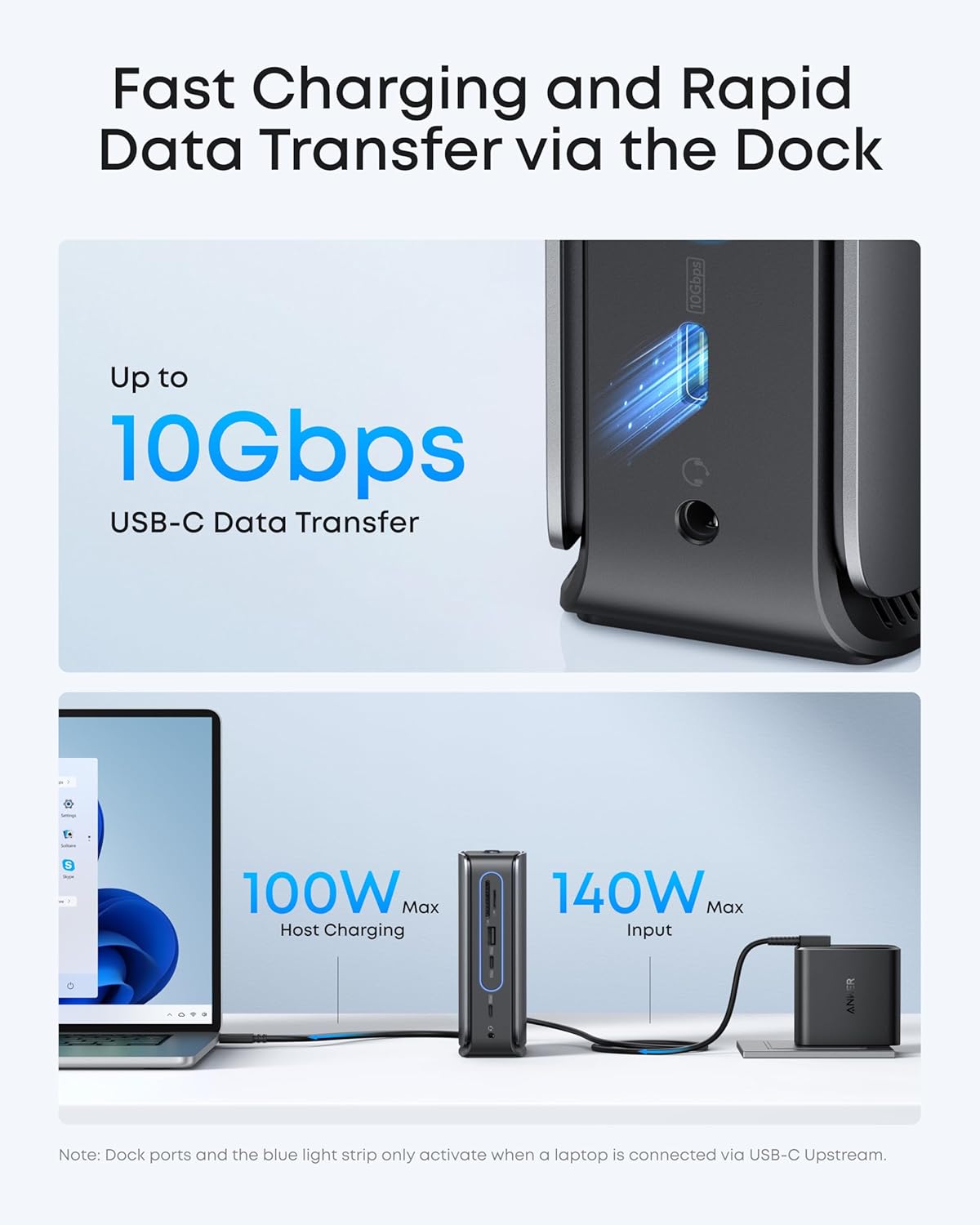 Anker Nano Laptop Docking Station, 13-in-1 USB-C Triple Display | 2 HDMI and 1 DP, 10 Gbps USB-C, 3 USB-A, Audio, SD/TF, Ethernet, 100W Max PD for Dell, Lenovo, HP, and More