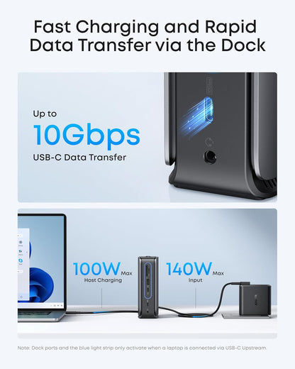Anker Nano Laptop Docking Station, 13-in-1 USB-C Triple Display | 2 HDMI and 1 DP, 10 Gbps USB-C, 3 USB-A, Audio, SD/TF, Ethernet, 100W Max PD for Dell, Lenovo, HP, and More
