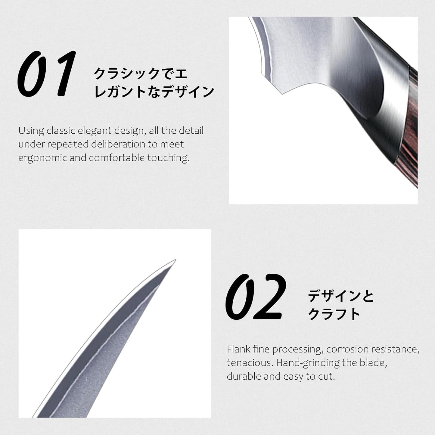 HOSHANHO Fillet Knife 7 Inch, Super Sharp Boning Knife in High Carbon Stainless Steel, Professional Japanese Fish Knife for Meat Poultry Cutting
