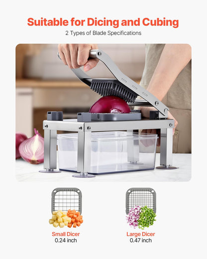 Purilite Select Stainless Steel Vegetable Chopper &amp; Food Dicer