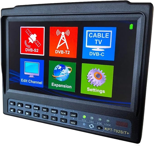 KPT-702S/T+ Combo Satellite TV Finder DVB-S2 DVB-T2 DVB-C Vs Kpt 717st Plus Gtmedia V8 Finder Pro2 Dvb T2 Satfinder