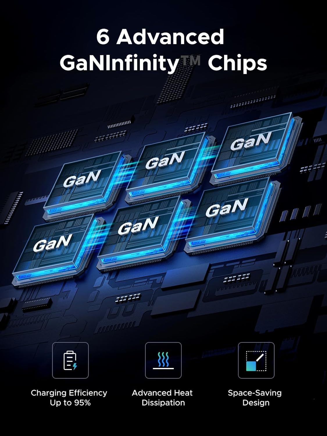 UGREEN Nexode 500W GaN Fast Charging Station 240W Single Port, 6 Ports USB-C and USB-A, Smart Temperature Control, Space-Saving Design, for MacBook, XPS, Laptop, Phone, and More