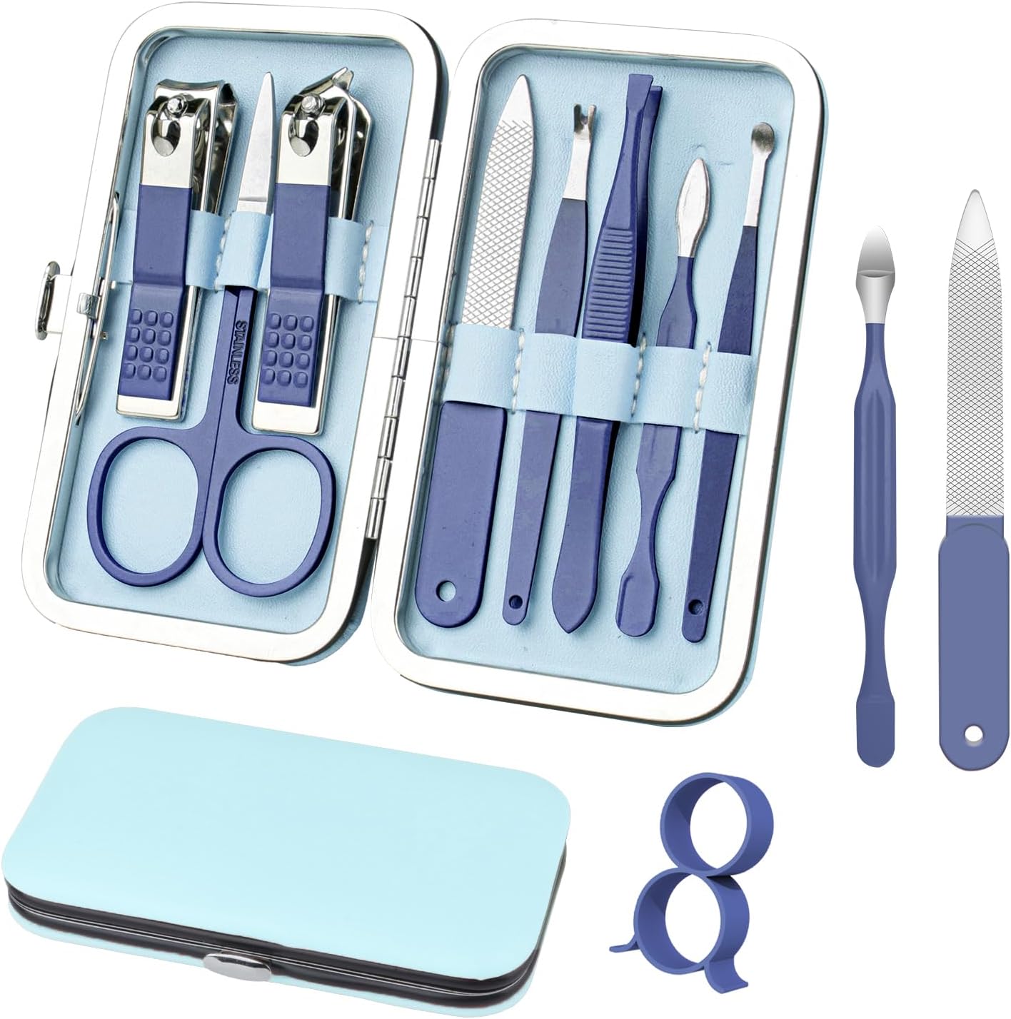 Manicure Set 30 in 1 Nail Clipper set, REDFLOW nail clippers, fingernail & toenail clippers, Manicure Tools, pedicure tools, Suitable for Travel Manicure Kit, Nail Set Kit With Everything Profe