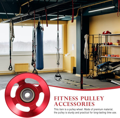 BESPORTBLE 2pcs Household Muscle LAT Biceps Trainer Equipment Degree Cable Accessory Aluminum Pulling Durable Shoulder Back Arm Alloy Machine Pull Practical Gym Pulley System Metal