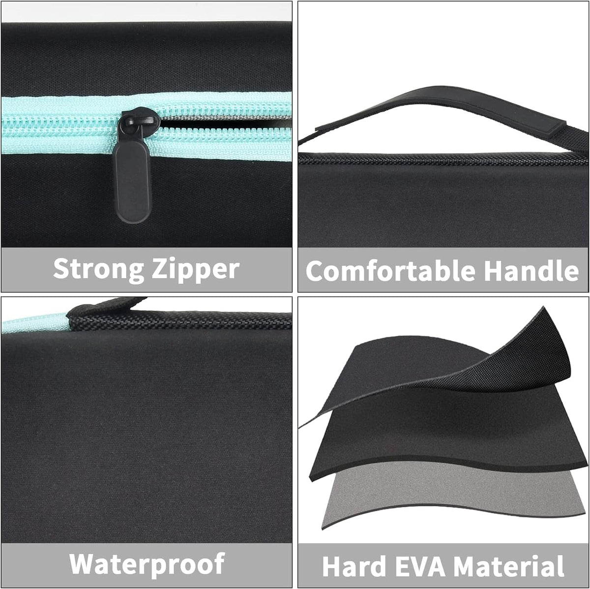 GWCASE for NuDerma High Frequency Wand Case, 6 Wands, Customizable EVA, L