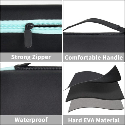 GWCASE for NuDerma High Frequency Wand Case, 6 Wands, Customizable EVA, L