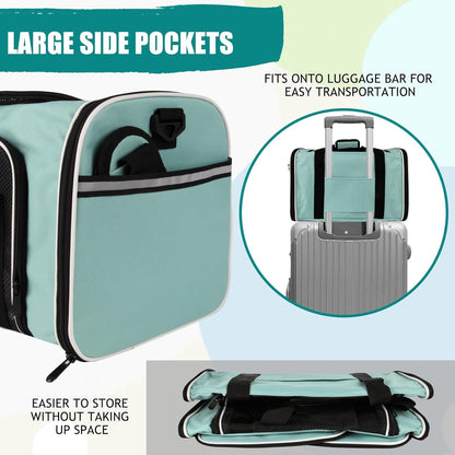 Top tasta Dog Cat Carrier Pet Carriers for Small Medium Large Cats Dogs Carrier Soft Sided Small Puppy Dog Carrier Portable Foldable Airline Approved Dog Cat Travel Carrier Grey Medium
