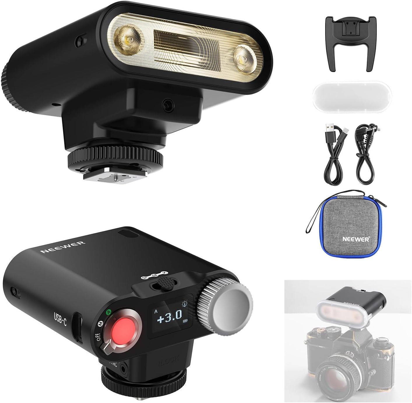 NEEWER NW635II-S TTL Camera Flash Speedlite with Soft Diffuser, Compatible with Sony A9 II A9 A7R V A7R IV A7 IV A7R III A7S III A7 III A7S II A7R II A7S A7 A7C A1 A6600 A6500 A6100 A6000 A99 A350