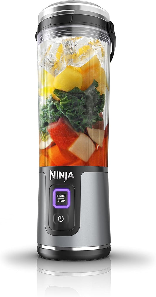 Ninja Blast Portable Blender, Cordless, 18oz. Vessel, Personal Blender for Shakes & Smoothies, BPA Free, Leakproof Lid, USB-C Rechargeable, Black, BC151BKC (Canadian Version) - PuriLite