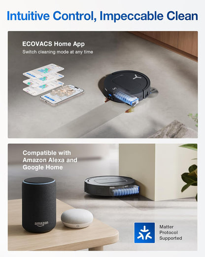 ECOVACS DEEBOT X9 PRO OMNI Robot Vacuum and Mop, BLAST™ 16,600Pa Suction, OZMO ROLLER Instant Self-Washing Mopping, ZeroTangle™ 3.0, Triple Lift System, AI Smart Navigation, Hands-Free OMNI Station