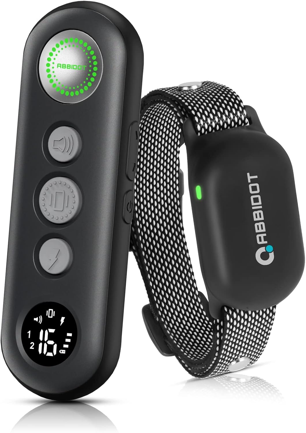 ABBIDOT Shock Collar (8-120 lbs) - Small Size Dog Training Collar with Remote Waterproof Rechargeable Dog Shock Collar with Remote E Collar for Small Medium Large Dogs