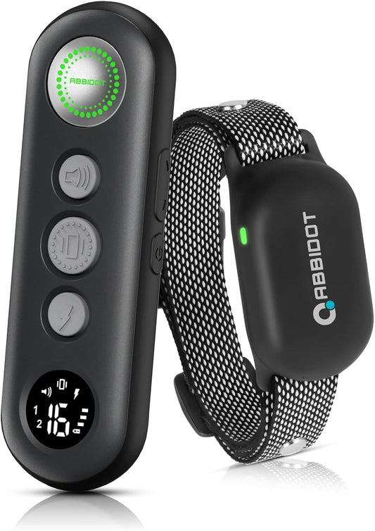 ABBIDOT Shock Collar (8-120 lbs) - Small Size Dog Training Collar with Remote Waterproof Rechargeable Dog Shock Collar with Remote E Collar for Small Medium Large Dogs