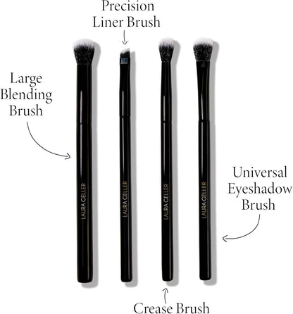 LAURA GELLER NEW YORK Dual-Ended Blush + Bronzer Brush - Blush Bronzer Contour Face Makeup Brush