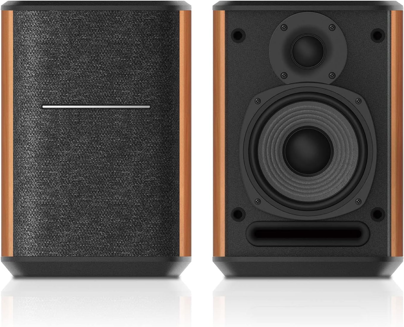Edifier WiFi Smart Speaker Without Microphone, Works with Alexa, Supports AirPlay 2, Spotify , Tidal Connect, 40W RMS One-Piece Wi-Fi and Bluetooth Sound System, No Mic, MS50A