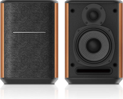 Edifier WiFi Smart Speaker Without Microphone, Works with Alexa, Supports AirPlay 2, Spotify , Tidal Connect, 40W RMS One-Piece Wi-Fi and Bluetooth Sound System, No Mic, MS50A