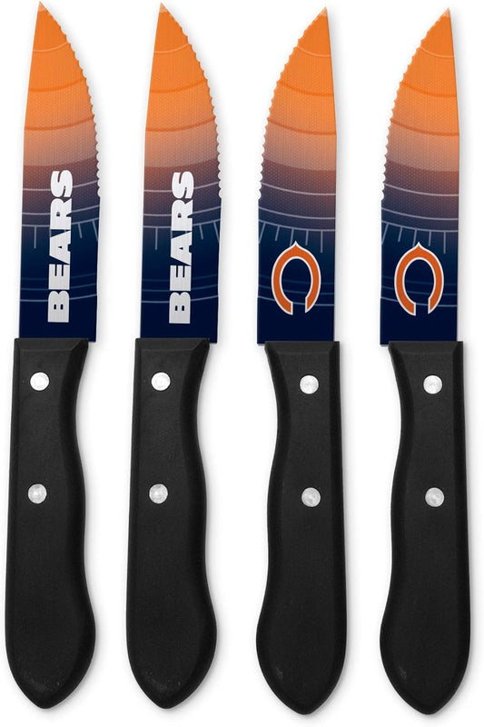 The Sports Vault by Inglasco NFL Chicago Bears Steak Knives