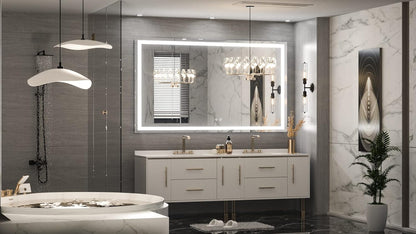 TETOTE 36 x 28 Bathroom LED Mirror Bedroom LED Mirror Fashion Style Vanity Makeup Mirror Dimmable Anti-Fog Wall Mounted Birthday Gift Housewarming Gift Wedding Gift