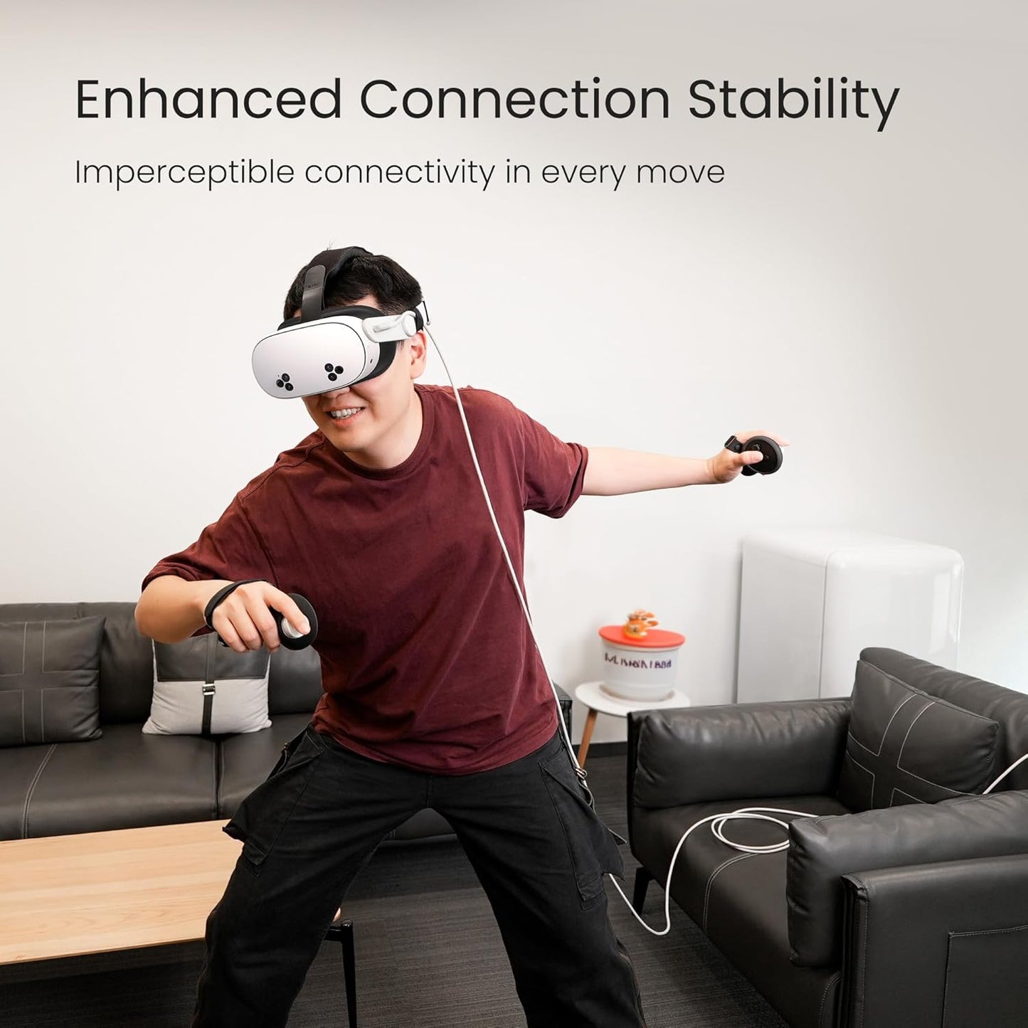 KIWI design 16FT Link Cable Compatible with Oculus/Meta Quest 3S Accessories, and Quest 3/2/Pro/Pico 4, USB3.0 Link Cable with 5Gbps Super Speed