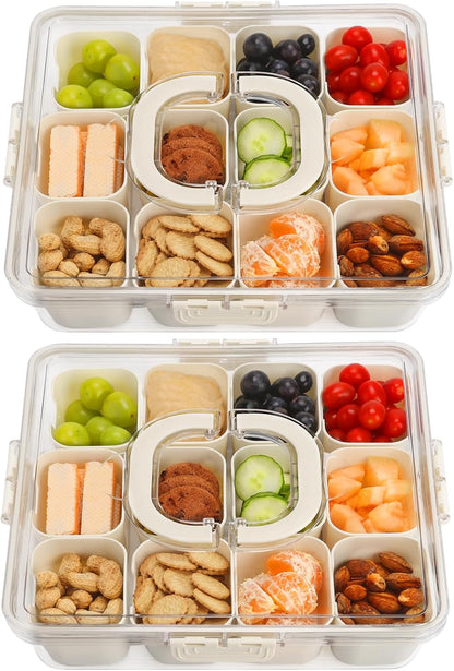 Purilite Select Clear Compartmentalized Snack Box
