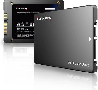 Fanxiang S101 1TB SSD SATA III 6Gb/s 2.5" Internal Solid State Drive, Read Speed up to 550MB/sec, Compatible with Laptop and PC Desktops(Black)