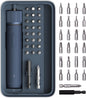 HOTO Electric Screwdriver Set, 25-Piece Upgraded Electric Screwdriver Kit | 1/4'' Hex, Magnetic Lid, 1500mAh Rechargeable, LED Light, Ideal for Furniture Assembly, Home Repair & Garage Projects