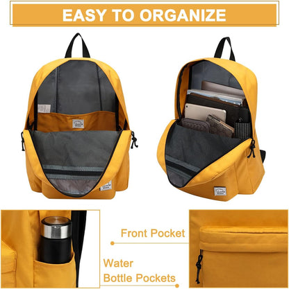 School Backpack for Kids, VASCHY Lightweight Water Resistant Casual Schoolbag Daypack for Men Women Teen Boys Girl Bookbag