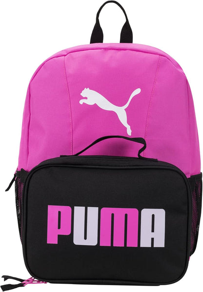 PUMA unisex-child Backpack & Lunch Kit Combo