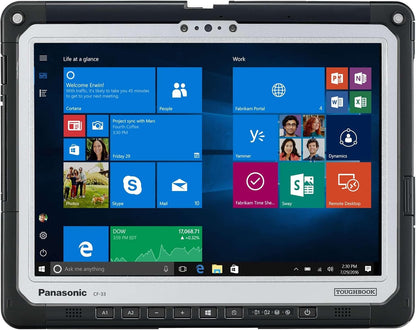 Panasonic Toughbook CF-33 MK1, Intel Core i5-7300U up to 3.5GHz, 12-inch QHD Touchscreen + Digitizer, 8GB RAM, 256GB SSD, 4G LTE, Premium Keyboard, Windows 10 Pro (Renewed)
