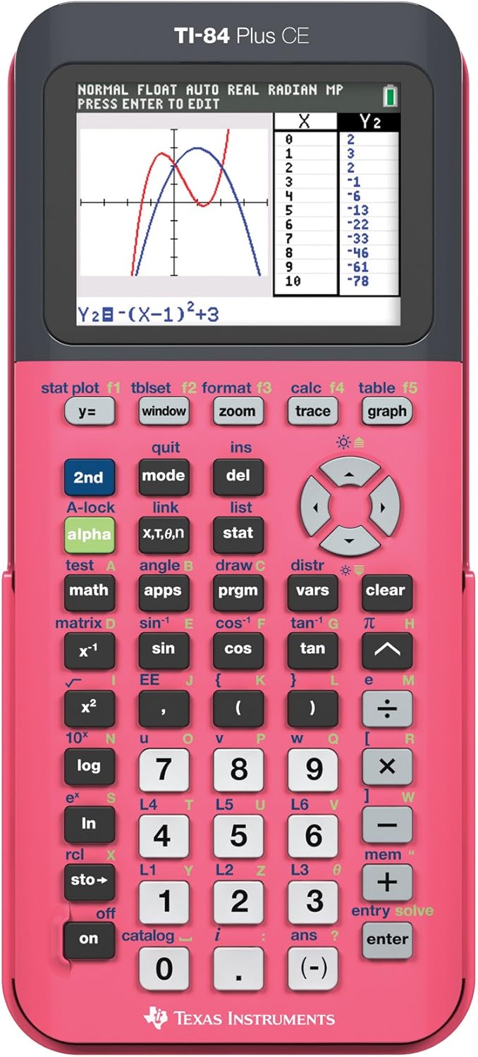Texas Instruments TI-84 Plus CE Pink Graphing Calculator