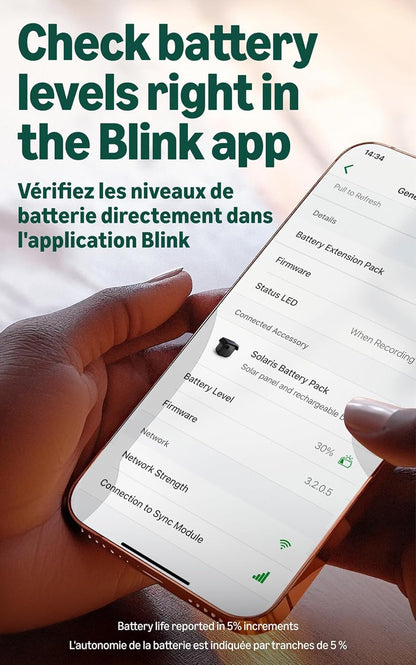 Blink Solaris 2K+ (newest model) — Solar-powered battery smart security camera, wireless fixed solar panel, 2K video, Sync Module Included — 2 camera system (Black)
