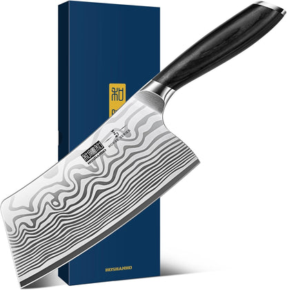 HOSHANHO Fillet Knife 7 Inch, Razor Sharp Boning Knife for Meat Poultry Chicken Cutting, Japanese High Carbon Powder Steel Fish Knife with Flexible Blade and Pakkawood Handle