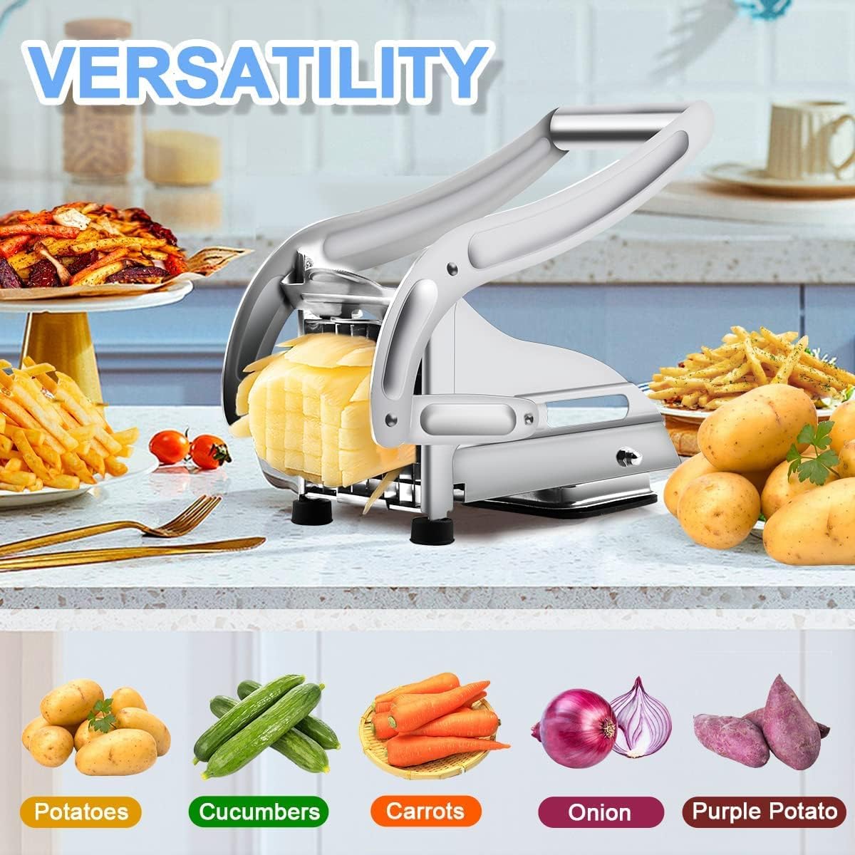 Purilite Select Stainless Steel French Fry Cutter