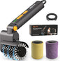 Upgraded Electric Grill Brush - Extreme 50kg Torque Power Grill Brush | Safe for All Grills, 7.4V Motor, SUS304 Anti-Shedding Bristle, with Heat Resistant Mat & Polishing Pad