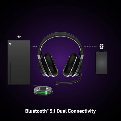 Turtle Beach Stealth Pro Multiplatform Wireless Noise-Cancelling Gaming Headset for Xbox Series X|S, Xbox One, PS5, PS4, PC, Mac, Switch, & Mobile – 50mm Speakers, Bluetooth, Dual Batteries – Black
