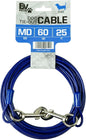 BV Pet Medium Tie Out Cable for Dog up to 60 Pound, 25-Feet
